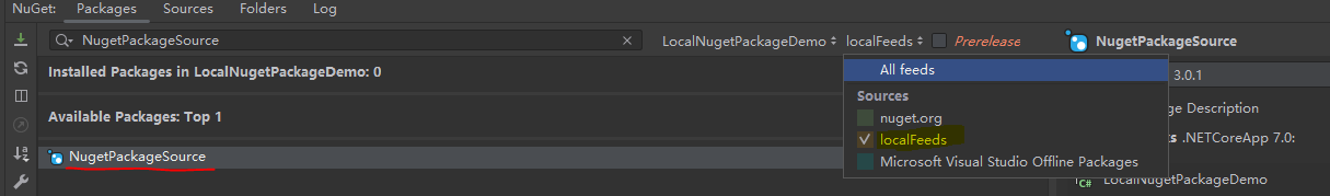 nuget package local source